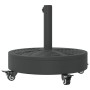 Round umbrella base with wheels for pole Ø38/48 mm 27 kg by vidaXL, Umbrella bases - Ref: Foro24-4007985, Price: 60,85 €, Dis...