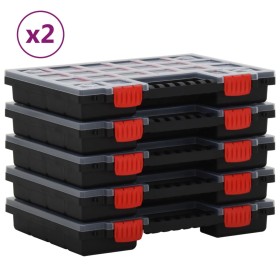 Cajas de accesorios 10 unidades polipropileno 34,5x25x5 cm de vidaXL, Cajas de herramientas - Ref: Foro24-3106443, Precio: 75...