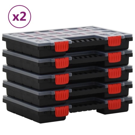 Zubehörboxen 10 Einheiten Polypropylen 34,5x25x5 cm von vidaXL, Werkzeugkästen - Ref: Foro24-3106443, Preis: 75,81 €, Rabatt: %