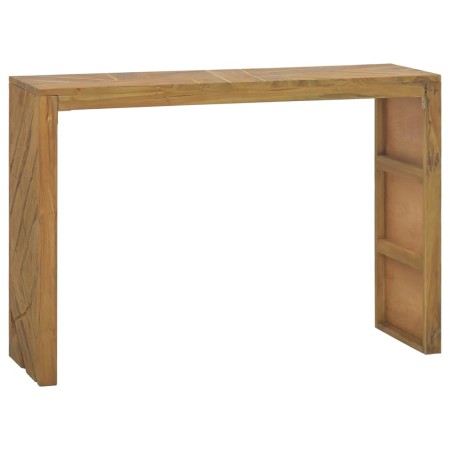 Solid teak wood console table 110x35x75 cm by vidaXL, Side tables - Ref: Foro24-326175, Price: 127,99 €, Discount: %