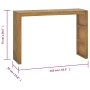 Solid teak wood console table 110x35x75 cm by vidaXL, Side tables - Ref: Foro24-326175, Price: 127,99 €, Discount: %