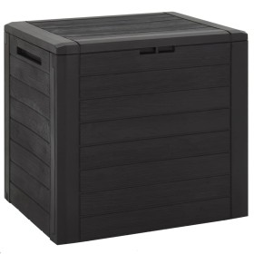 Brown polypropylene garden storage box 58.5x46x55 cm by vidaXL, Outdoor storage boxes - Ref: Foro24-152194, Price: 60,44 €, D...