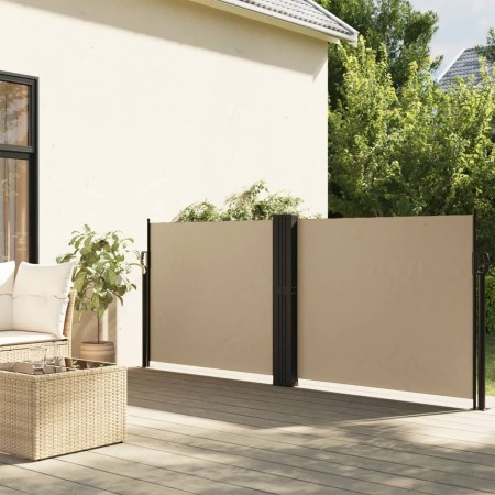 Toldo lateral retráctil beige 120x600 cm de vidaXL, Sombrillas - Ref: Foro24-4004600, Precio: 111,50 €, Descuento: %