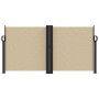 Toldo lateral retráctil beige 120x1000 cm de vidaXL, Sombrillas - Ref: Foro24-4004705, Precio: 112,36 €, Descuento: %