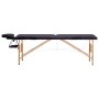 Klappbare Massageliege 2 Zonen Holz lila von vidaXL, Massageliegen - Ref: Foro24-110186, Preis: 151,65 €, Rabatt: %