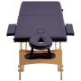 Klappbare Massageliege 2 Zonen Holz lila von vidaXL, Massageliegen - Ref: Foro24-110186, Preis: 151,65 €, Rabatt: %