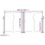 Toldo lateral retráctil blanco 100x600 cm de vidaXL, Sombrillas - Ref: Foro24-4004586, Precio: 103,08 €, Descuento: %