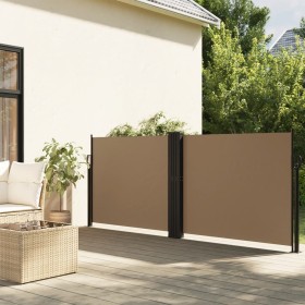 Toldo lateral retráctil gris taupe 100x1000 cm de vidaXL, Sombrillas - Ref: Foro24-4004694, Precio: 107,99 €, Descuento: %