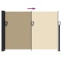 Toldo lateral retráctil beige 140x500 cm de vidaXL, Sombrillas - Ref: Foro24-4004420, Precio: 113,40 €, Descuento: %