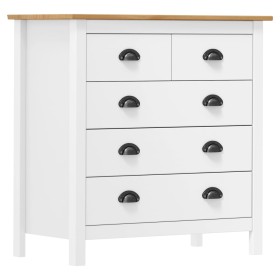 Hill bedside table solid white pine wood 79x40x80 cm by vidaXL, Sideboards - Ref: Foro24-288918, Price: 112,00 €, Discount: %