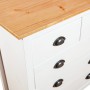 Hill bedside table solid white pine wood 79x40x80 cm by vidaXL, Sideboards - Ref: Foro24-288918, Price: 112,00 €, Discount: %