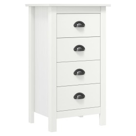 Hill solid white pine wood bedside table 46x35x49.5 cm by vidaXL, Sideboards - Ref: Foro24-288912, Price: 78,66 €, Discount: %