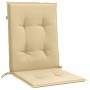 Kissen für niedrige Rückenlehne, 4 Einheiten, beige Melange-Stoff, 100 x 50 x 4 cm von vidaXL, Kissen für Stühle und Sofas - ...