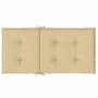 Kissen für niedrige Rückenlehne, 4 Einheiten, beige Melange-Stoff, 100 x 50 x 4 cm von vidaXL, Kissen für Stühle und Sofas - ...