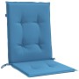 Cojines silla respaldo bajo 2 ud tela azul melange 100x50x4 cm de vidaXL, Cojines para sillas y sofás - Ref: Foro24-4002457, ...