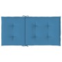 Cojines silla respaldo bajo 2 ud tela azul melange 100x50x4 cm de vidaXL, Cojines para sillas y sofás - Ref: Foro24-4002457, ...