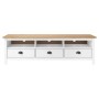 Hill TV cabinet solid white pine wood 158x40x47 cm by vidaXL, TV Furniture - Ref: Foro24-288930, Price: 146,16 €, Discount: %