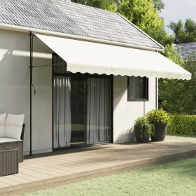 Tela de cenefa de toldo de repuesto rayas crema 4,5 m de vidaXL, Toldos - Ref: Foro24-367753, Precio: 14,99 €, Descuento: %