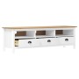 Hill TV cabinet solid white pine wood 158x40x47 cm by vidaXL, TV Furniture - Ref: Foro24-288930, Price: 146,16 €, Discount: %