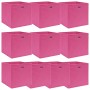 Aufbewahrungsboxen 10 Stück rosa Stoff 32x32x32 cm von vidaXL, Aufbewahrungskörbe - Ref: Foro24-288347, Preis: 49,92 €, Rabat...