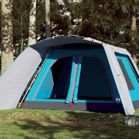 Family tent with porch 9 people quick opening blue by vidaXL, tents - Ref: Foro24-4004214, Price: 354,99 €, Discount: %