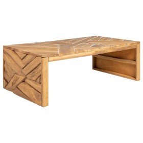 Solid teak wood coffee table, weathered, 110x35x38 cm by vidaXL, Coffee table - Ref: Foro24-326174, Price: 117,99 €, Discount: %