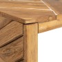 Solid teak wood coffee table, weathered, 110x35x38 cm by vidaXL, Coffee table - Ref: Foro24-326174, Price: 112,97 €, Discount: %