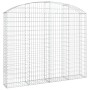 Cesta gaviones forma arco hierro galvanizado 200x30x160/180 cm de vidaXL, Maceteros y jardineras - Ref: Foro24-153468, Precio...