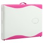 Folding massage table 2 zones white and pink aluminum by vidaXL, massage tables - Ref: Foro24-110234, Price: 143,31 €, Discou...