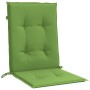 Cojines silla respaldo bajo 4 ud tela verde melange 100x50x4 cm de vidaXL, Cojines para sillas y sofás - Ref: Foro24-4002461,...