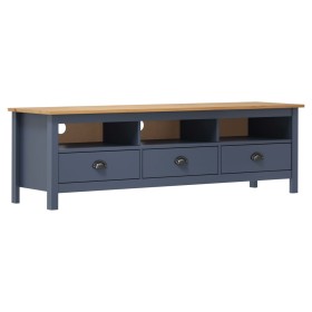 Mueble de TV Hill madera maciza de pino gris 158x40x47 cm de vidaXL, Muebles TV - Ref: Foro24-288929, Precio: 141,09 €, Descu...