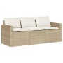 Gartensofa-Set mit Kissen, 6-teilig, beiges synthetisches Rattan von vidaXL, Gartensets - Ref: Foro24-3213558, Preis: 538,69 ...