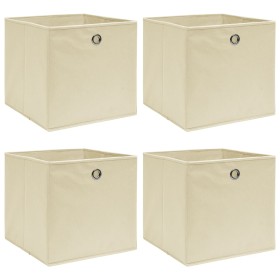 Cajas de almacenaje 4 uds tela color rema 32x32x32 cm de vidaXL, Cestas para almacenaje - Ref: Foro24-288357, Precio: 24,49 €...