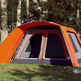 Family tent with porch 9 people quick opening orange by vidaXL, tents - Ref: Foro24-4004215, Price: 354,99 €, Discount: %