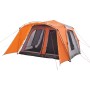 Family tent with porch 9 people quick opening orange by vidaXL, tents - Ref: Foro24-4004215, Price: 342,39 €, Discount: %