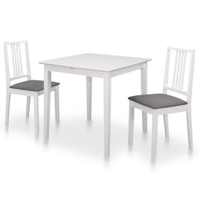 Dining room furniture set 3 pieces white MDF by vidaXL, Furniture sets for kitchens and dining rooms - Ref: Foro24-276395, Pr...