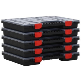 Accessory boxes 5 units polypropylene 40x30x5 cm by vidaXL, Toolboxes - Ref: Foro24-152095, Price: 52,99 €, Discount: %