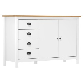 Hill bedside table solid white pine wood 130x40x80 cm by vidaXL, Sideboards - Ref: Foro24-288934, Price: 185,44 €, Discount: %