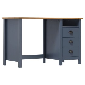 Hill desk with 3 drawers gray pine wood 120x50x74 cm by vidaXL, Desks - Ref: Foro24-288997, Price: 121,56 €, Discount: %