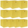 Storage boxes 10 pcs yellow fabric 32x32x32 cm by vidaXL, Storage baskets - Ref: Foro24-288367, Price: 49,92 €, Discount: %