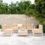 Gartensofa-Set 6-teilig aus massivem Kiefernholz von vidaXL, Gartensets - Ref: Foro24-3250728, Preis: 363,22 €, Rabatt: %