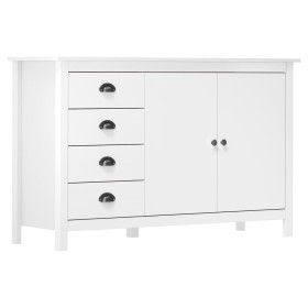 Hill Nachttisch aus massivem weißem Kiefernholz 130x40x80 cm von vidaXL, Sideboards - Ref: Foro24-288932, Preis: 168,50 €, Ra...