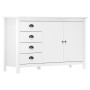 Hill bedside table solid white pine wood 130x40x80 cm by vidaXL, Sideboards - Ref: Foro24-288932, Price: 177,53 €, Discount: %