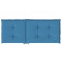 Kissen für Hochlehner, 2 Stück, blau melierter Stoff, 120 x 50 x 4 cm von vidaXL, Kissen für Stühle und Sofas - Ref: Foro24-4...