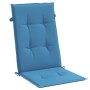 Cojines silla respaldo alto 6 uds tela azul melange 120x50x4 cm de vidaXL, Cojines para sillas y sofás - Ref: Foro24-4002426,...