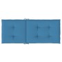 Kissen für Hochlehner, 6 Stück, blau melierter Stoff, 120 x 50 x 4 cm von vidaXL, Kissen für Stühle und Sofas - Ref: Foro24-4...