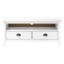 Mueble de TV Hill madera maciza de pino blanco 110x40x47 cm de vidaXL, Muebles TV - Ref: Foro24-288924, Precio: 90,41 €, Desc...