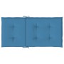 Cojines silla respaldo bajo 4 ud tela azul melange 100x50x4 cm de vidaXL, Cojines para sillas y sofás - Ref: Foro24-4002458, ...