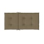 Low back chair cushions 4 units taupe melange fabric 100x50x4 cm by vidaXL, Cushions for chairs and sofas - Ref: Foro24-40024...