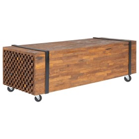 Solid teak wood coffee table 110x45x38 cm by vidaXL, Coffee table - Ref: Foro24-326172, Price: 107,13 €, Discount: %